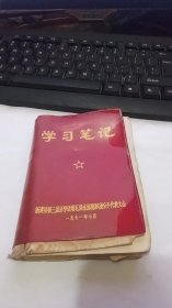 1971年新建县第三届活学活用毛泽东思想积极分子代表大会学习笔记（本）