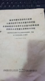 1966年新建县学习毛主席著作先进单位、积极分子代表会议上洪仪同志的报告