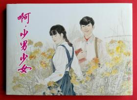 上海人美32开精装连环画《啊，少男少女》