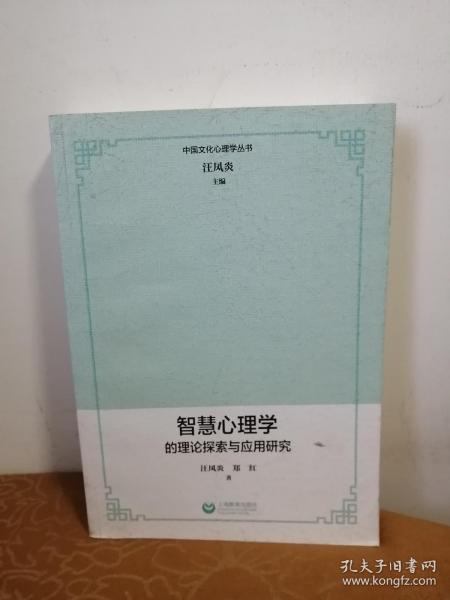 中国文化心理学丛书：智慧心理学的理论探索与应用研究