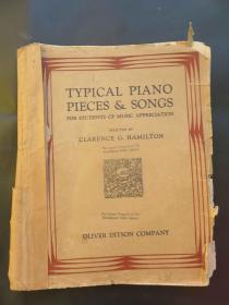 52101.《经典钢琴曲》乐谱1910年左右出版共139页-收录1750年至1900年之间的30首古典钢琴歌谱