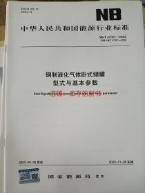 NB/T 47001-2023 钢制液化气体卧式储罐型式与基本参数