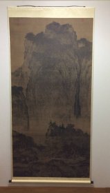 二玄社1980年复制范宽《溪山行旅图》，超大幅，绝版少见，无盒，品相完好