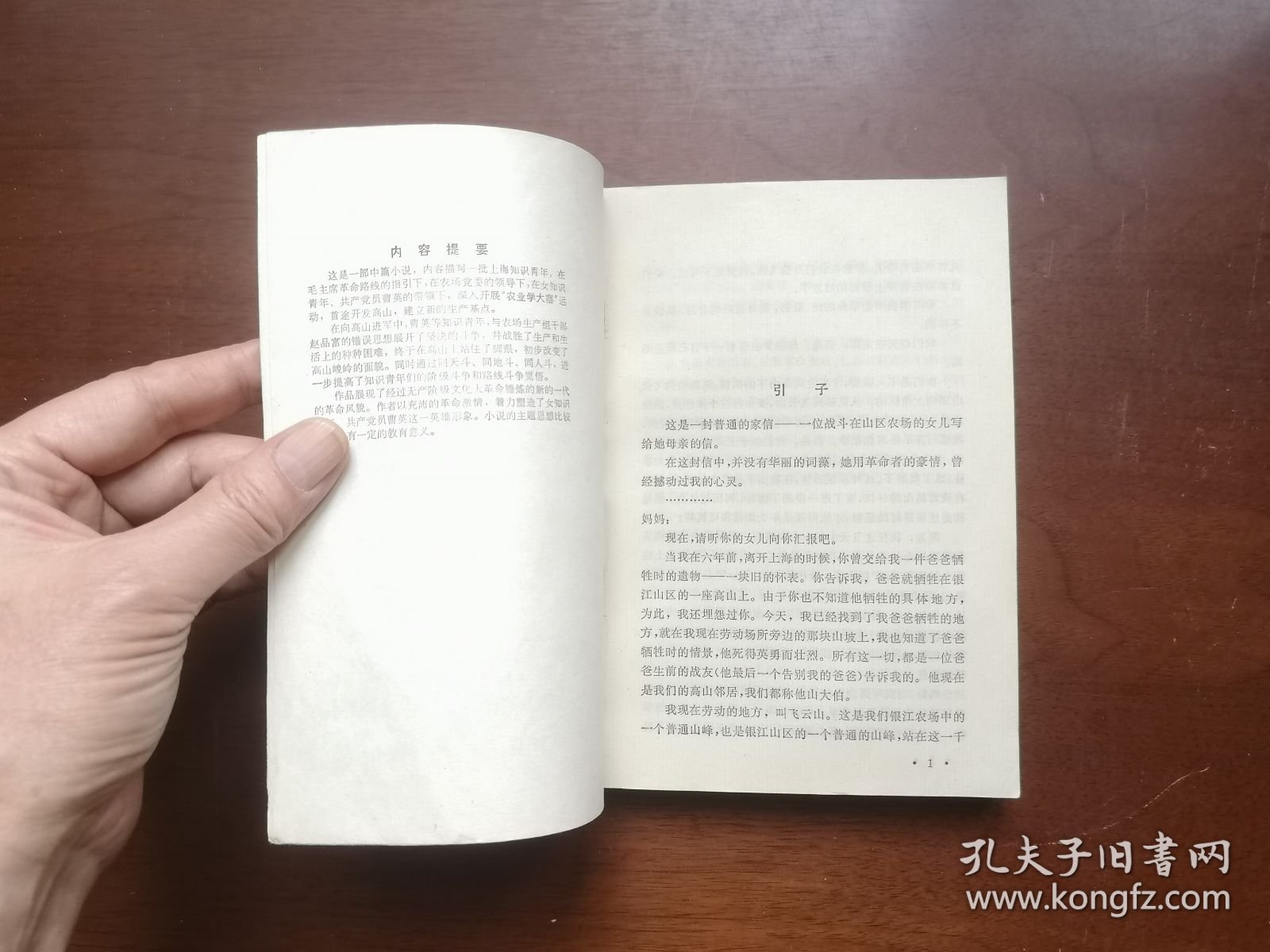 《山风》（全一冊），上海人民出版社1976年平裝32開、一版一印、私人藏書、包順丰！
