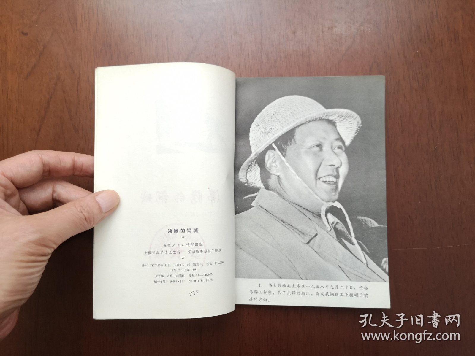 《沸腾的钢城》（全一册），安徽人民出版社1973年平裝32開、一版一印、館藏書籍、全新未閱！包順丰！