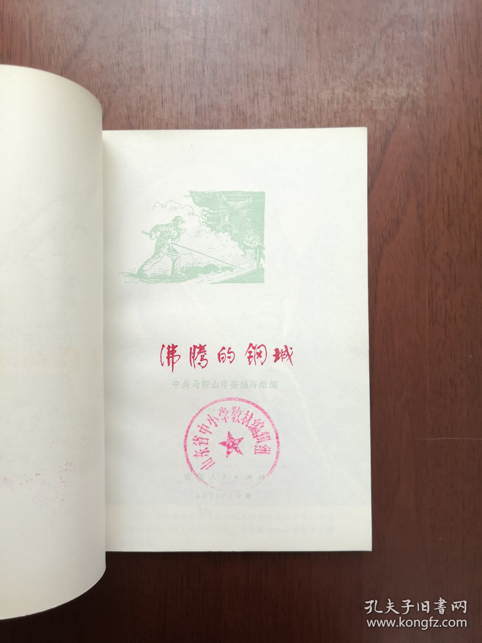 《沸腾的钢城》（全一册），安徽人民出版社1973年平裝32開、一版一印、館藏書籍、全新未閱！包順丰！