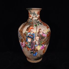 清乾隆掐丝描金三星瓶42×26厘米，￥2250