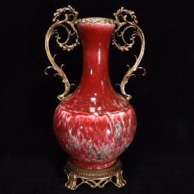 清康熙美人醉包铜回流瓶48×24厘米，￥1800