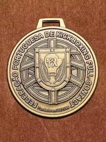 1988年葡萄牙自由搏击联盟纪念章奖牌徽章牌子古玩古董老物件收藏