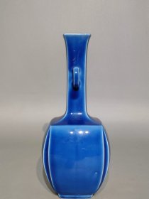 清代蓝釉瓶