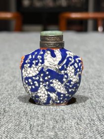 古玩旧藏早期创汇粉彩鼻烟壶