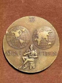 1987年葡萄牙世界卫生服务组织纪念章大铜章徽章牌子