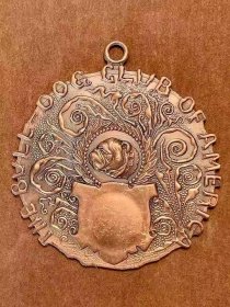 上世纪早期美国斗牛犬俱乐部奖牌纪念章徽章铜牌子古玩古董收藏