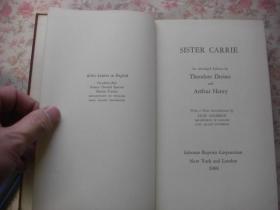 Sister Carrie  Theodore Dreiser