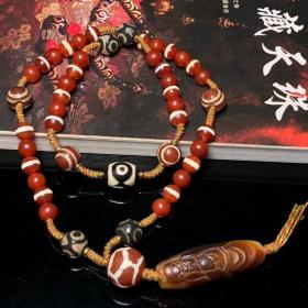 藏区回流一线药师搭配关公天珠编制项链
尺寸:一线10毫米 天珠54*19毫米