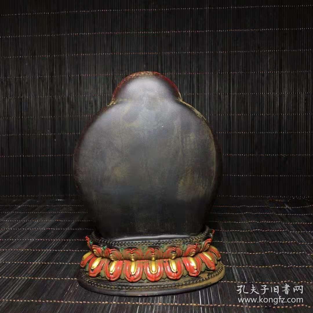 古法琉璃摆件宝贝尺寸：长：12cm
宽：7cm
高约：17.3cm
重：1365克