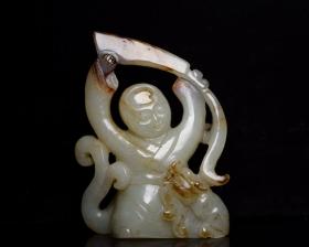 和田玉童子戏龙1
规格:   9.6×7.6×3.6厘米   重   190克
