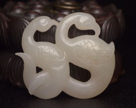 和田玉鸟 规格:5.5×5.0×1.2厘米 重 44克