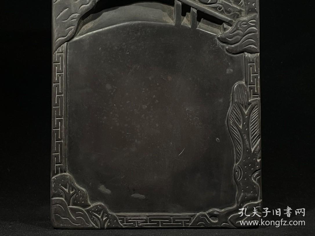 点击查看原图 兰亭告会紫端砚,雕工细致,重约4075g,23.4×13.2×5.5cm