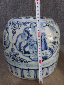 青花人物蒙古包
高度25cm