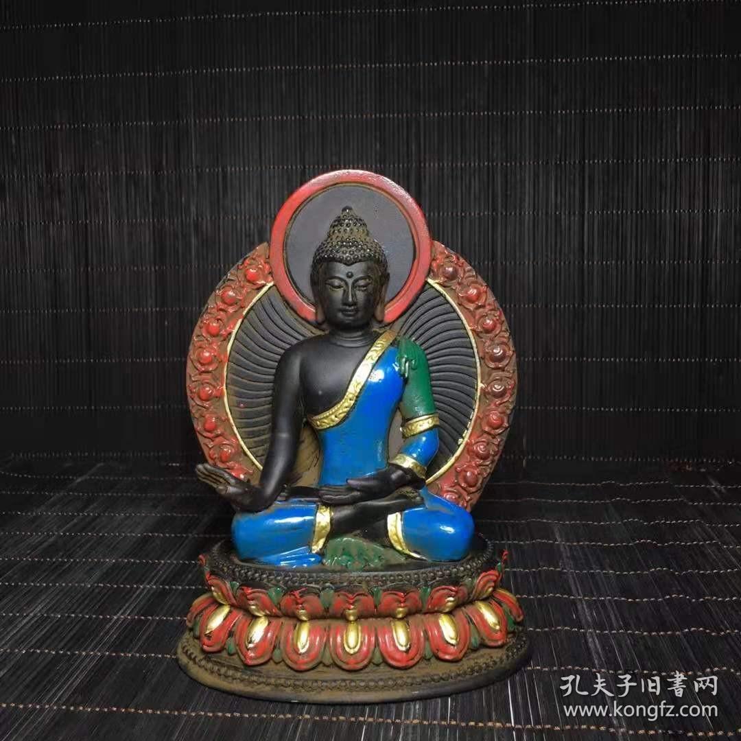 古法琉璃摆件宝贝尺寸：长：12cm
宽：7cm
高约：17.3cm
重：1365克