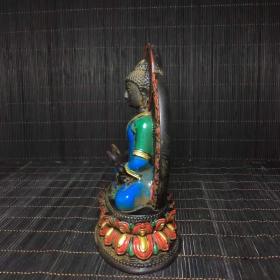 古法琉璃摆件宝贝尺寸:长:12cm
宽:7cm
高约:17.3cm
重:1365克