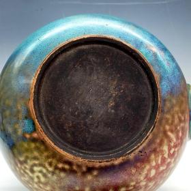 宋钧窑变虎头罐(尺寸20.5*23厘米!)