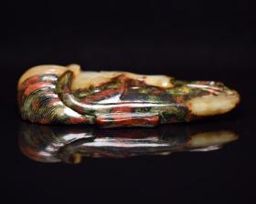 和田玉面谱
规格:   12×7.7×2.7厘米   重   201克。