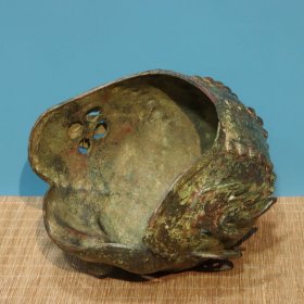 铜——将军面具头盔 长20cm宽18cm高26cm 重4斤