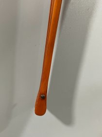 清代竹黄留青雕老扇骨 尺寸：长31.5*1.9cm，重量36克