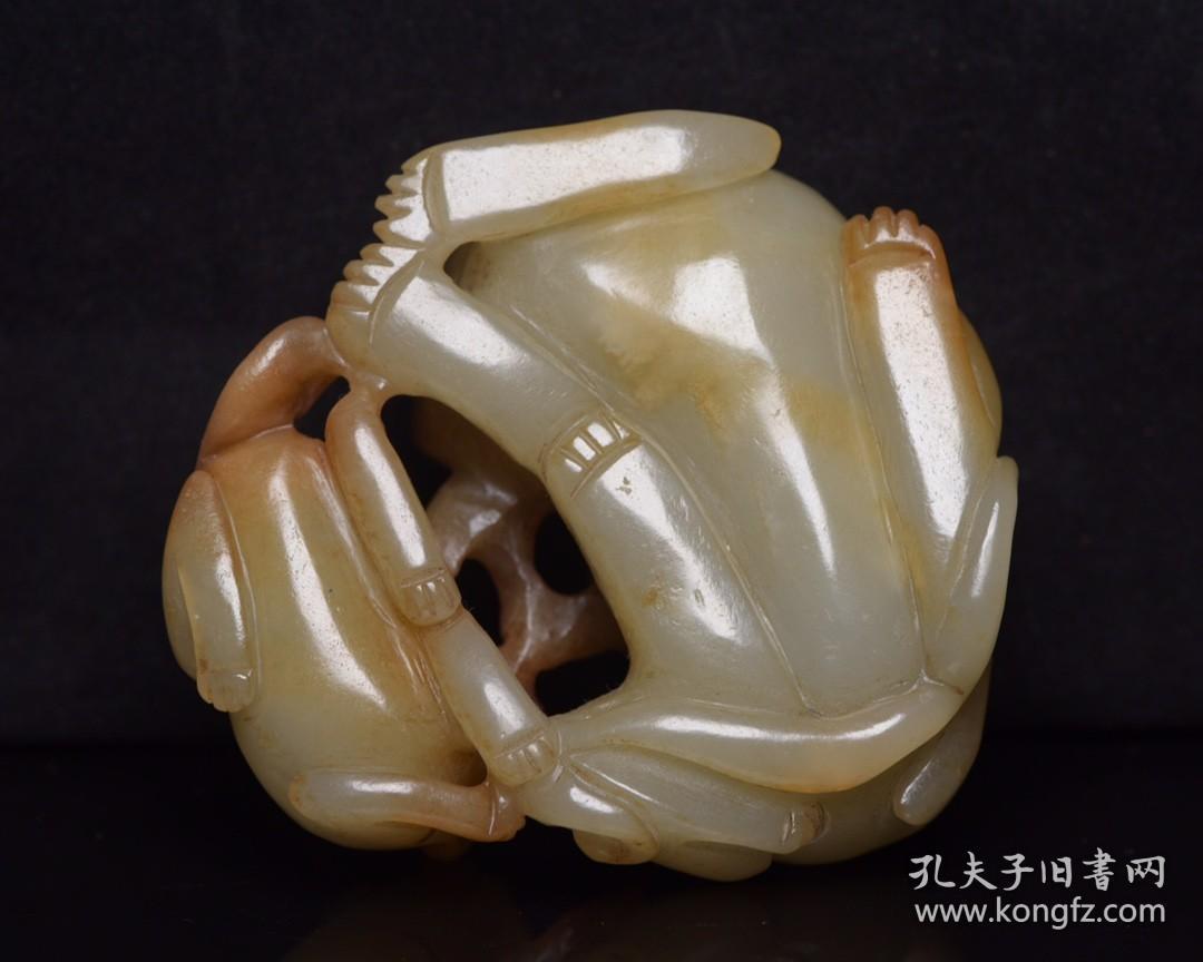 和田玉子母兽
规格:   8.2×7.9×3.6厘米   重   266克