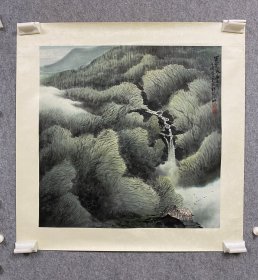 杨西屏 国画山水作品  大约4.2平方尺