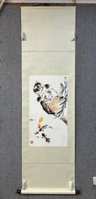 魏建汀；双猫 高76厘米 宽41.5厘米 约2.8平尺