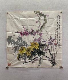 徐泽智 花卉 高70厘米 宽68.5厘米 约4.3平尺