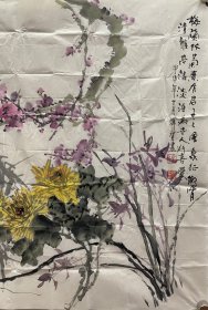 徐泽智 花卉 高70厘米 宽68.5厘米 约4.3平尺