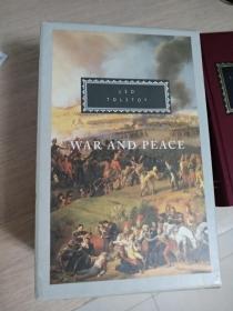 现货 War And Peace: 3 vols Leo Tolstoy  战争与和平  everyman's library  英文原版 布面封皮琐线装订