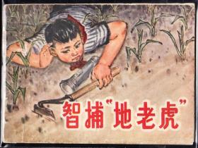 智捕地老虎--安徽版精品连环画绘画精美 罕见书