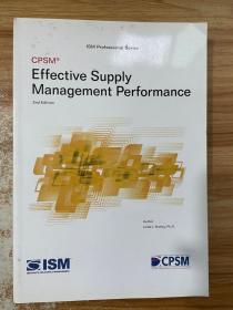 Effective Supply Management Performance 2nd Edition 有效供应管理绩效第2版