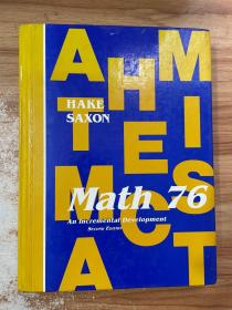 Saxon Math 7/6: Student Edition 2002 撒克逊数学7/6：学生版2002【16开739页本】