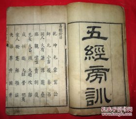 《中国古籍善本总目》《第一批江苏省珍贵古籍名录》著录！明万历24年江苏南通著名文学家、刻书家陈大科刻本《五经旁训》之《易经旁训》卷一，原装一厚册！明代优质白棉纸初刻初印！全国仅2家图书馆有藏！