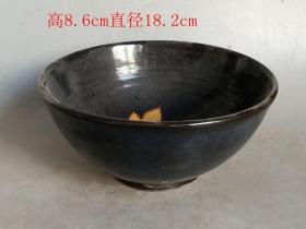 乡下收的宋代黑釉建 窑瓷碗