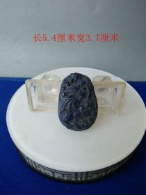 清代青金石龙牌 .