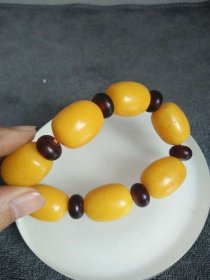 清代蜜蜡手链