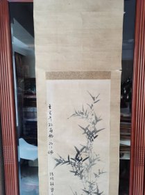 清代朝鲜著名画家张承业石竹图。