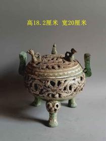 乡下收的战汉错银九龙铜器 ··