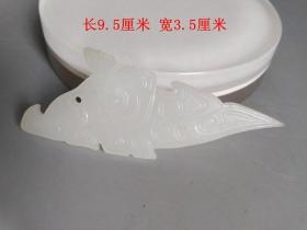 传世古玉老和田玉羊脂玉兽牌子 · ·