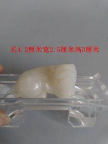 传世古玉老和田玉兽把件 · ·
