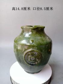 乡下收的唐代传世绿釉瓷罐              ·