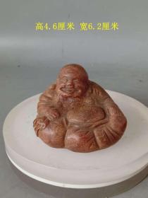 清代传世天然老琥珀雕佛像把件摆件 ··