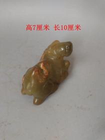 传世少见的老和田玉瑞兽摆件 · ·